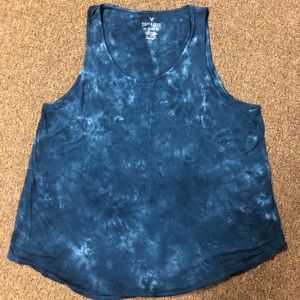 Beautiful Blue Tie Dye Soft N Sext Tank